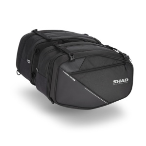 COPPIA BORSE SHAD SL58 LATERALI ESTENSIBILI 24 LITRI PER MOTO
