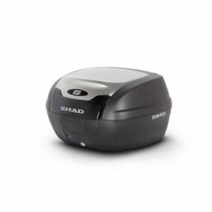 SHAD BAULETTO SH40 ALU LOOK COVER ALLUMINIO PER MOTO SCOOTER TOP CASE