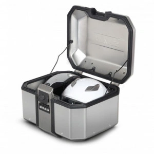 SHAD BAULETTO TR48 TOP CASE ALLUMINIO VALIGIA PER MOTO ALUMINIUM CON SCHIENALINO - Img 2