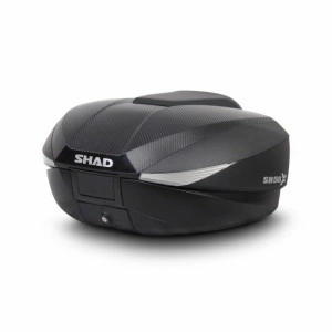 SHAD SH58X BAULETTO ESPANDIBILE 46>52>58 LT carbon + PIASTRA UNIVERSALE MOTO