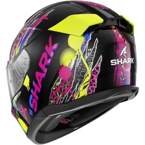 CASCO CASQUE HELMET SHARK HELMET D-SKWAL 3 FAWN Black Violet Yellow - Img 3