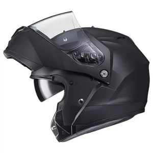 CASCO HELMET MOTO MODULARE HJC C91N SEMI FLAT BLACK NERO OPACO - Img 3