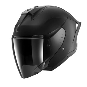 Casco Jet Shark Skwal Cup Dark Shadow nero opaco