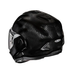 Casco Modulare mentoniera a rotazione HJC F100 Carbon Nero LUCIDO F 100 - Img 2