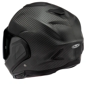 Casco Modulare mentoniera a rotazione HJC F100 Carbon Nero OPACO F 100 - Img 5