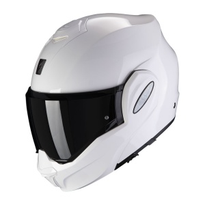 Casco Scorpion EXO Tech Evo Solid bianco - Img 2