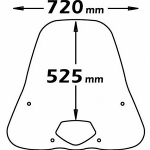 ISOTTA KIT PARABREZZA CLS118 +ATTACCHI HONDA SH 125 150 2005 2006 2007 2008 2009 - Img 2