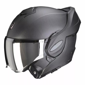 SCORPION EXO-TECH EVO CARBON SOLID CASCO HELMET FLIP BACK MODULARE - Img 2