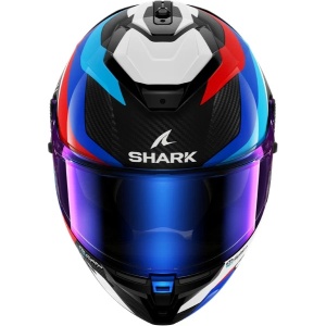 SHARK CASCO SPARTAN GT PRO CARBON GUINTOLI Carbon Blue Red