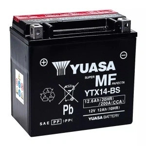 Batteria Yuasa YTX14-BS 12 V 12 Ah 200 SIGILLATA BMW F 800 GS ATTIVATA