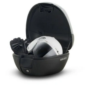 SHAD SH33 BAULETTO 34 LT COVER CARBON CON PIASTRA UNIVERSALE MOTO E SCOOTER - Img 2