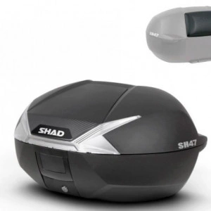 SHAD SH47 BAULETTO NERO SH 47 TOP CASE 47 LT CO PIASTRA UNIVERSALE SCOOTER MOTO