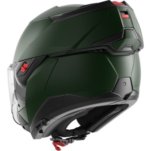 SHARK OXO CASCO MODULARE FLIP BACK BLANK Mat Dark Green Matt Verde - Img 2