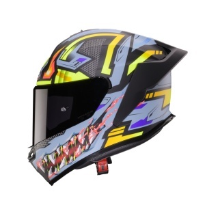 Casco integrale moto CABERG ROXTER HUNTER MATT BLACK/GREY/YELLOW FLUO - Img 3