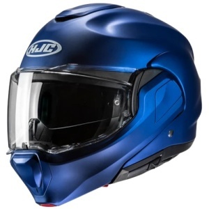 Casco modulare HJC F100 SEMI FLAT METALLIC BLUE