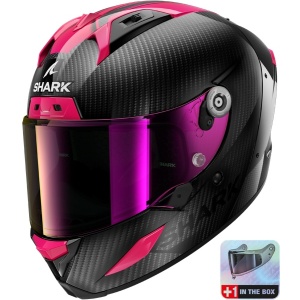 Casco Shark AERON CARBON SKIN Carbon Violet Blue
