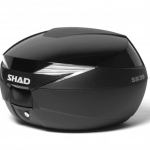 SHAD SH39 BAULETTO NERO METALLIZZATO TOP CASE 40 LT CON PIASTRA UNIVERSALE