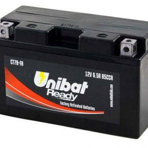 YT7B-BS BATTERIA MOTO UNIBAT PRECARICATA YAMAHA XENTER X-ENTER 125 150 MAJESTY 250