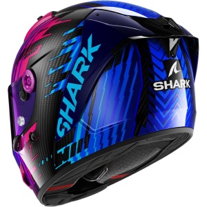 Casco Shark AERON EDGY Carbon Blue Chrom - Img 3