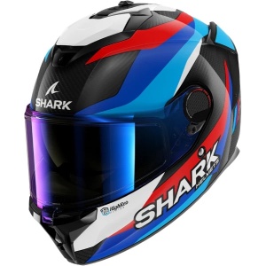 SHARK CASCO SPARTAN GT PRO CARBON GUINTOLI Carbon Blue Red - Img 2