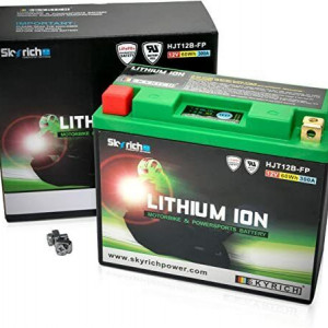 SKYRICH HJT12B-FP = YUASA YT12B-BS BATTERIA LITIO DUCATI HYPERMOTARD MONSTER