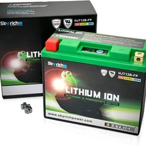 SKYRICH HJT12B-FP = YUASA YT12B-BS BATTERIA LITIO DUCATI HYPERMOTARD MONSTER