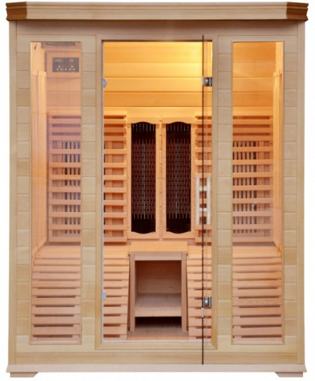 SAUNA INFRAROSSO PER 2 PERSONE "C3G" 150x150cm