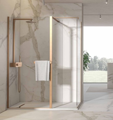 Colonna doccia in acciaio Kinesteel 200, colori grigio, nero o bronzo spazzolato - Img 3