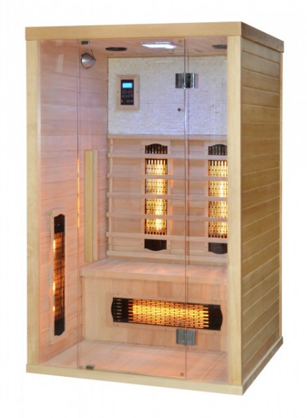 SAUNA INFRAROSSO PER 2 PERSONE &quot;C02&quot; 120x110cm - Img 5