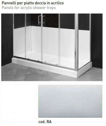 PANNELLATURE IN PVC PER SOSTITUZIONE PIATTO DOCCIA - LATO LUNGO