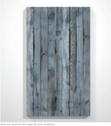 PIATTO DOCCIA IN GEL COAT "STONE 3D" EFFETTO Legno Blu rustico