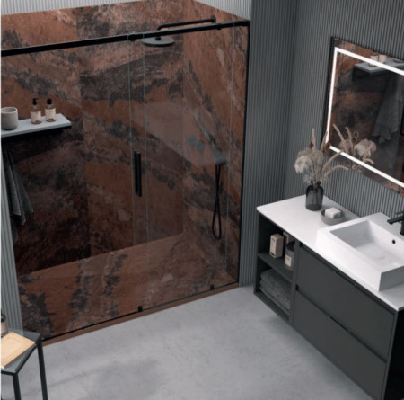 PIATTO DOCCIA IN GEL COAT "STONE 3D" EFFETTO MARMO OSSIDO - Img 2