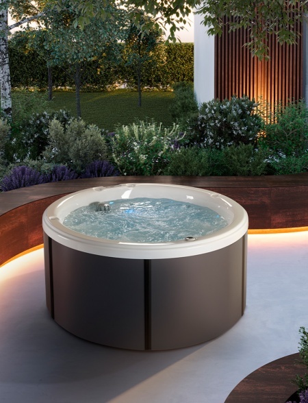 SPA Minipiscina idromassaggio da esterno Circolare 200 h90 Aqualuna - Img 3