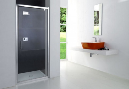 BOX DOCCIA CENTRO STANZA CON PORTA A PIVOT &quot;PB40&quot; - Img 2