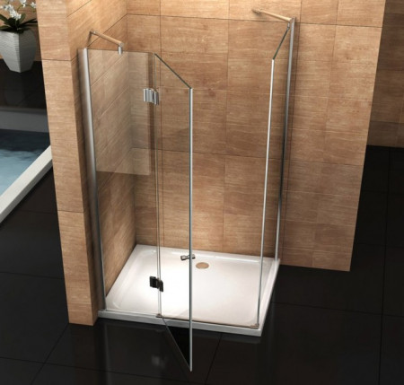 Box doccia in cristallo con apertura a battente esterna "049" Dim 70x100 80x100 90x90 OCCASIONE Fine Serie
