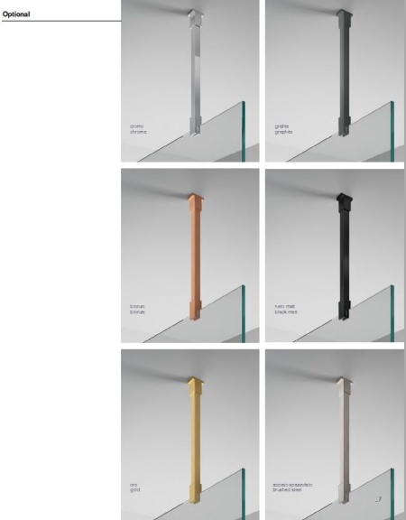 Parete doccia walk-in in vetro 8 mm N8PAR55, altezza 200 cm, con serigrafia - Img 4