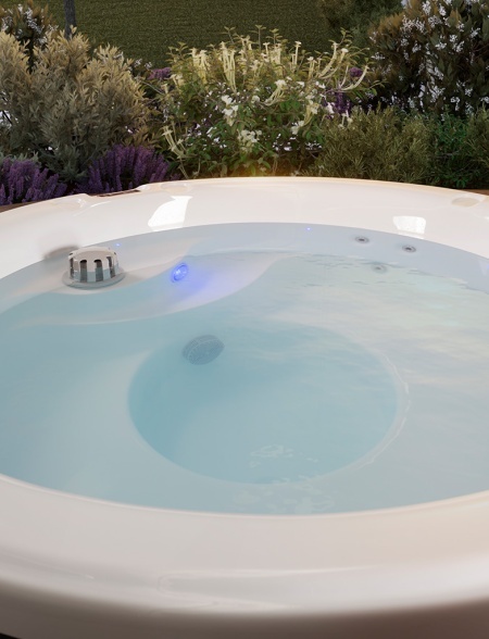 SPA Minipiscina idromassaggio da esterno Circolare 200 h90 Aqualuna - Img 4