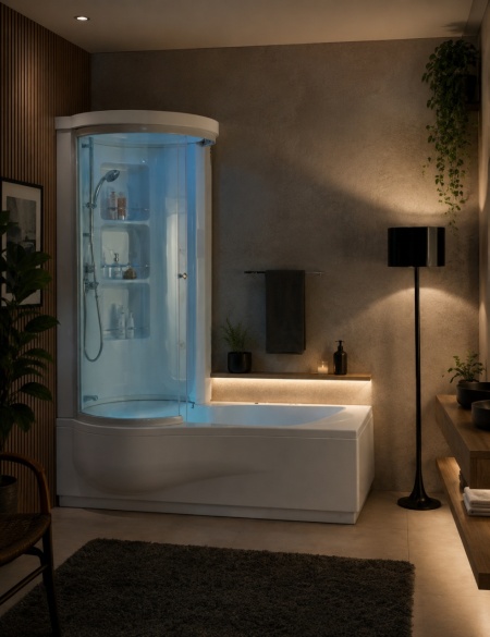 Vasca da bagno combinata con box "STARBOX" 170x70/85 cm - Img 5