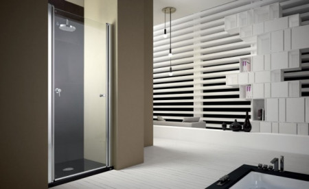 PORTA PIVOT PER DOCCIA A NICCHIA &quot;TPB20&quot; Easy Clean - Img 2
