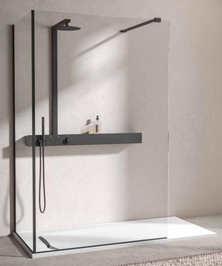 Colonna doccia in acciaio Integra 200, colori grigio, nero o bronzo spazzolato - Img 7