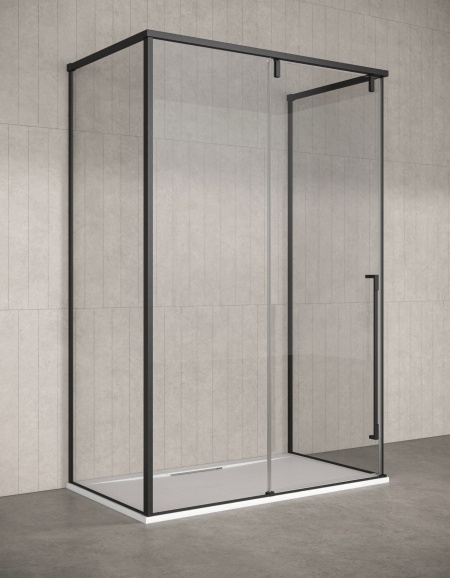 Kinedo PURE ALU-8 – Box doccia angolare porta scorrevole e lato fisso 8 mm - Img 3