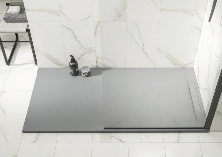 Foto originale della famiglia LINEAR W MATT rettangolare. Foto ambientate illustrative: forma, misura, colore e accessori acquistati sono definiti dai selettori; box e arredi esclusi.