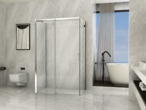 Box doccia apertura scorrevole in cristallo 8mm con trattamento anticalcare "702 trio SOFT CLOSE"