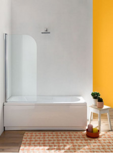 SOPRAVASCA IN VETRO APERTURA BATTENTE dim 68 80 85cm "FLIPPER 1"