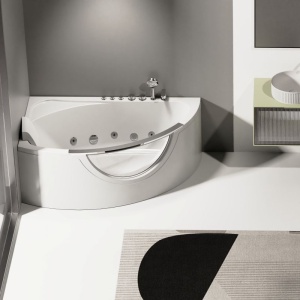 Vasca idromassaggio full optional Angolare Asimmetrica 62130 160x100cm - Img 3