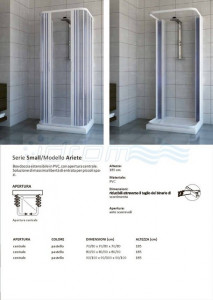 BOX DOCCIA IN PVC 3 LATI CON APERTURA CENTRALE "IDPFAC" - Img 2