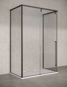 Kinedo PURE ALU-8 – Box doccia tre lati porta scorrevole 8 mm