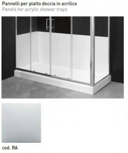 PANNELLATURE IN PVC PER SOSTITUZIONE PIATTO DOCCIA - LATO CORTO