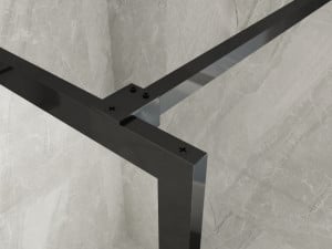 PARETE DOCCIA WALK-IN "F400" Profilo NERO - Img 4