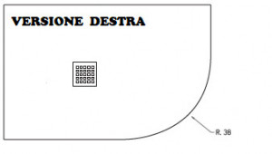 PIATTO DOCCIA IN MINERAL MARMO "CIRCOLARE HIDDEN ASIMMETRICO" - Img 4